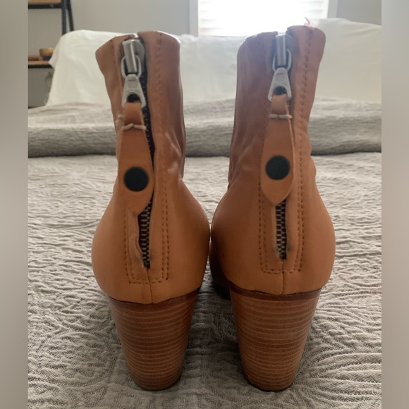 Rag & Bone Classic Newbury Tan Leather ankle Bootie boots EU 38.5 womens sz 7.5 - Picture 2 of 8